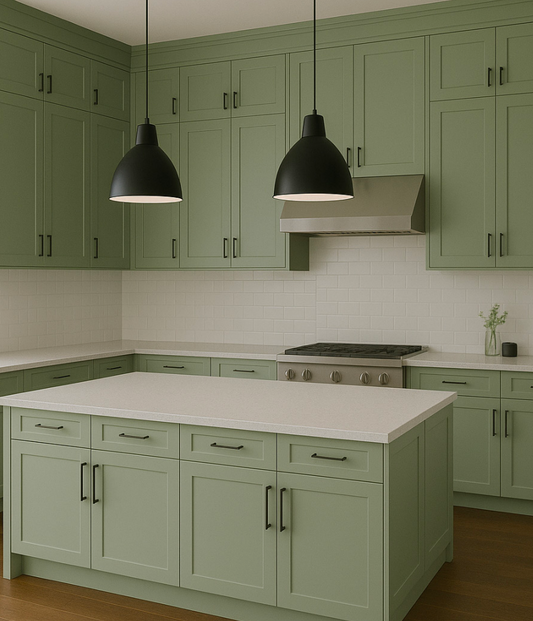 Shaker Green Cabinet