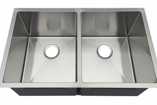 A+ (32"X19"X9") Double Bowl Kitchen Sink